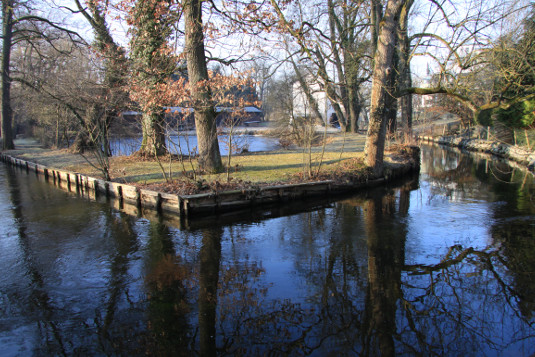 An der Würm bei der Linnermühle in Krailling